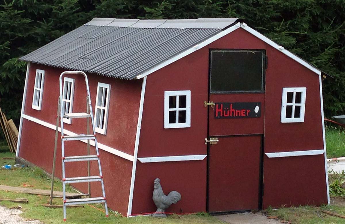 Hühnerstall selber bauen Anleitung